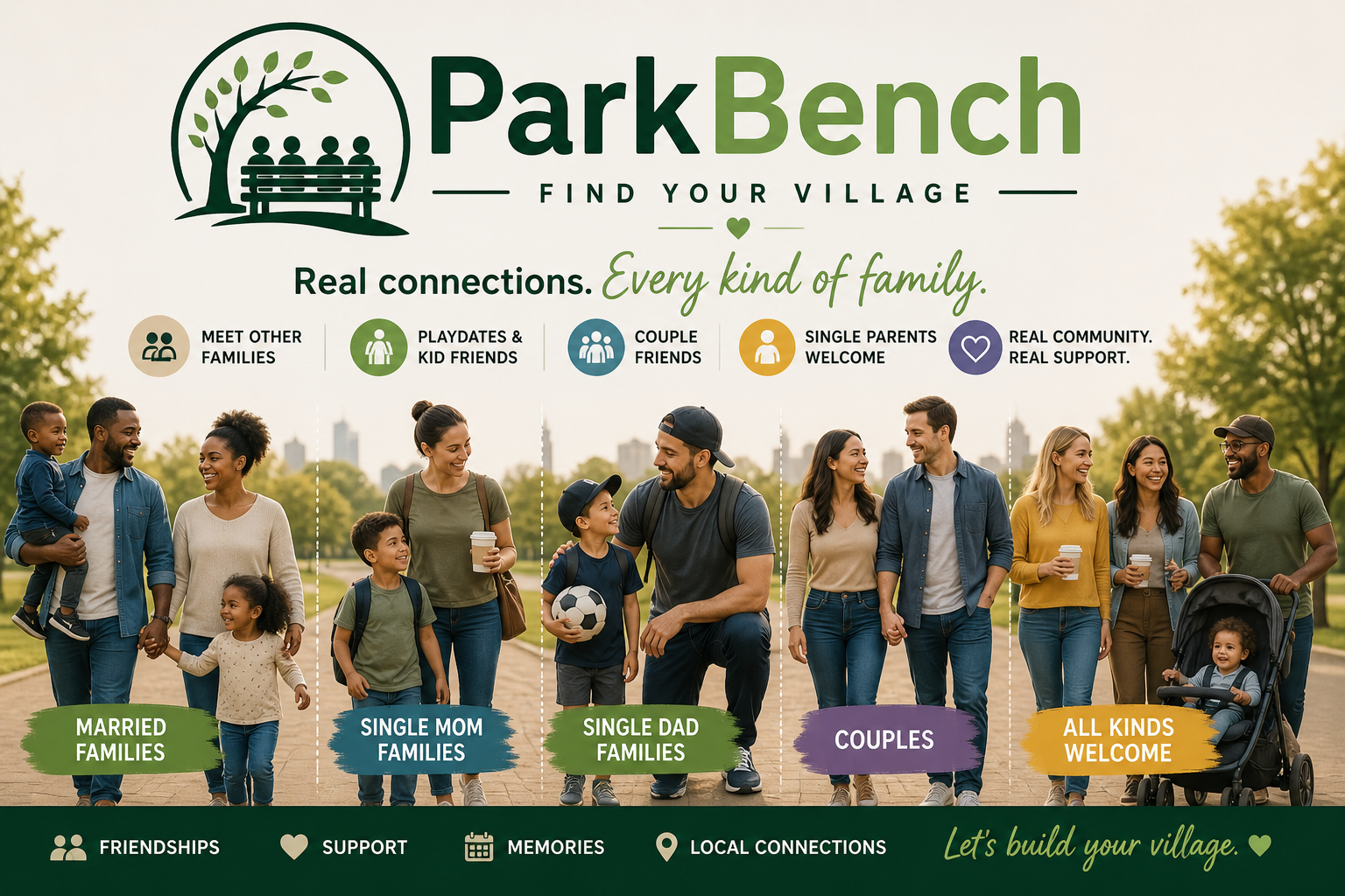 ParkBench — Real connections. Every kind of family.